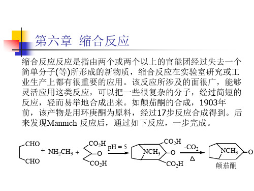 有机合成课件6章(缩合反应)