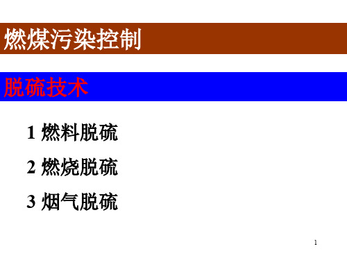 脱硫技术ppt课件