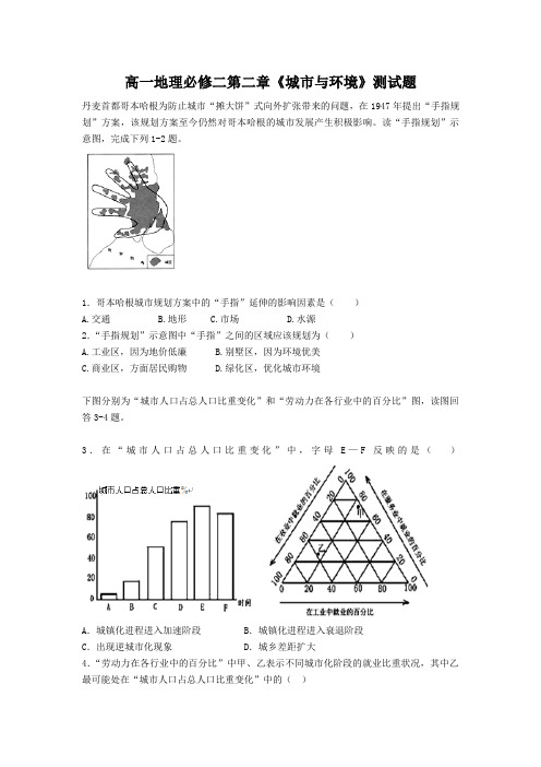 《城市与环境》测试题