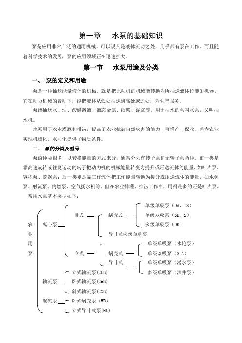 第一章  水泵的基础知识