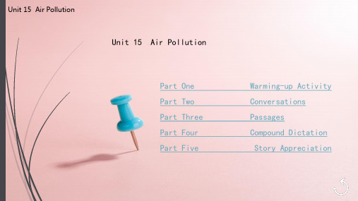 Unit 15  Air Pollution图文模板