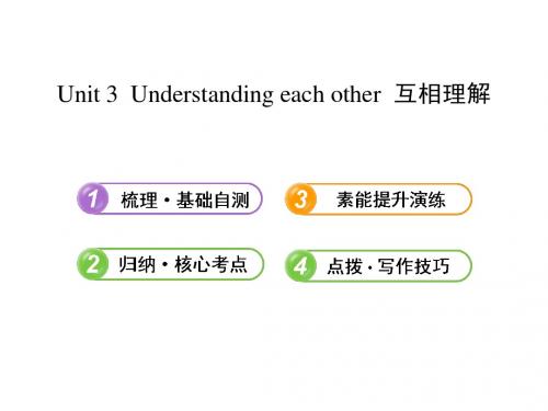 2013版英语全程复习方略课件(江苏)：选修6 Unit 3 Understanding each other(译林牛津版)