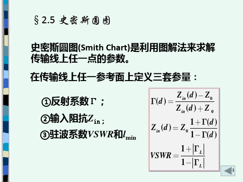 微波技术第2章5史密斯圆