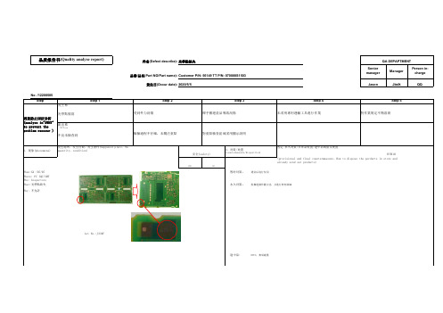 客诉报告CAR for Miss of 光学点客诉8D报告1-Comp