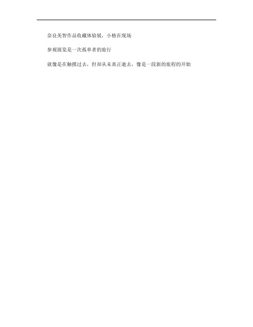 奈良美智作品收藏体验展,小格在现场解读