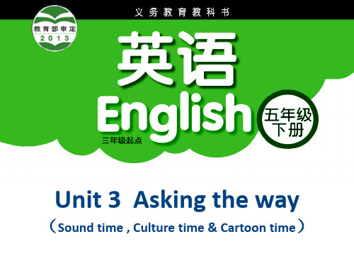 译林版小学英语五年级下册(5B)《Unit 3 Asking the way》第二课时PPT
