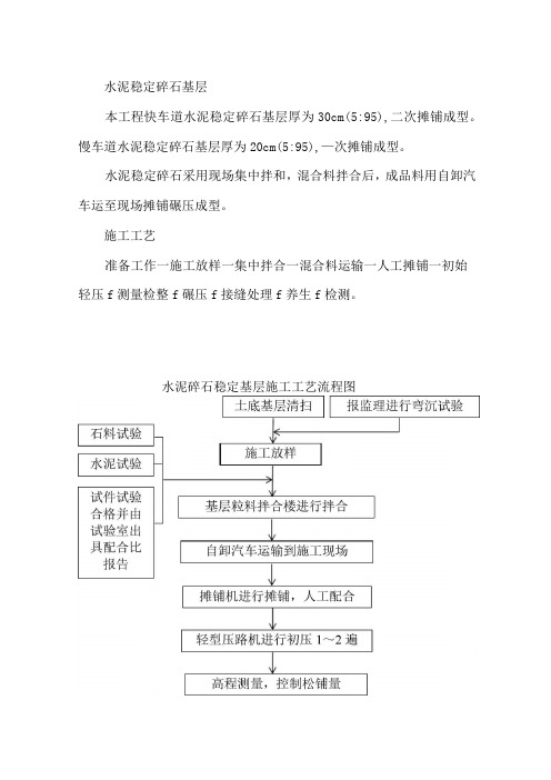 水泥稳定碎石基层施工工艺