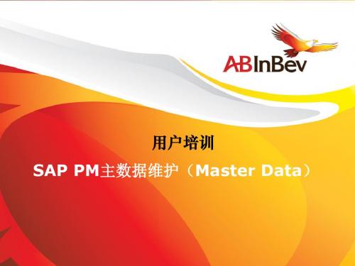 2. SAP PM主数据维护(Master data)-V2