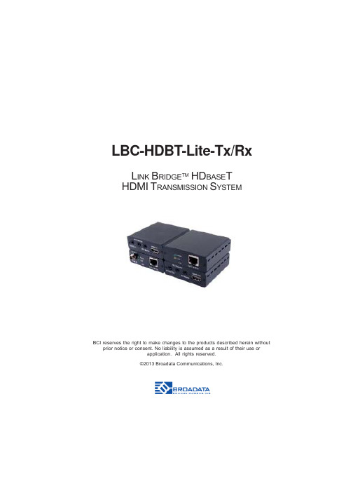 LBC-HDBT-Lite User's Manual