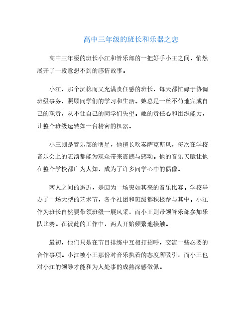 高中三年级的班长和乐器之恋