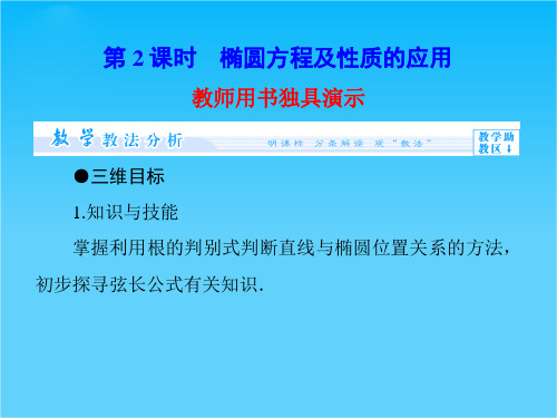 【课堂新坐标】高中数学配套课件第二章 圆锥曲线与方程 第2章2.1.2第2课时 选修1-1