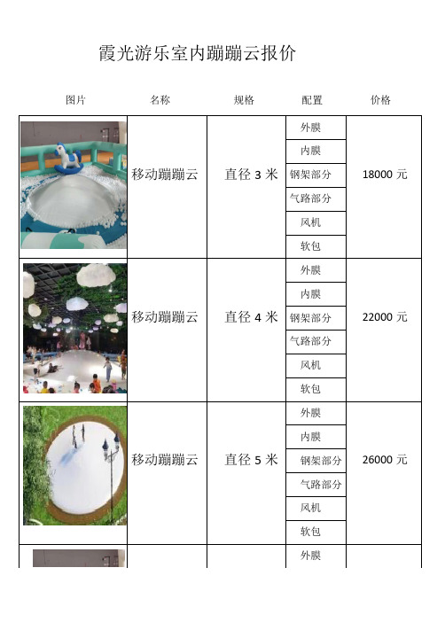 蹦蹦云室内报价