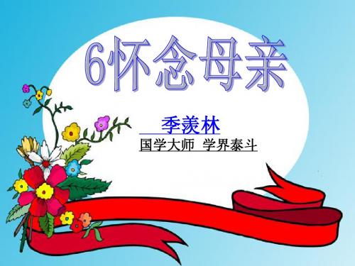人教版六年级上6怀念母亲
