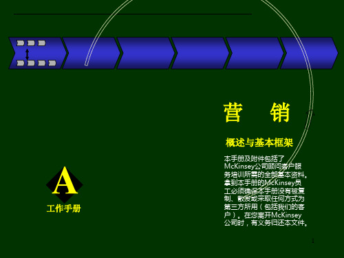 麦肯锡麦肯锡营销咨询手册讲解材料