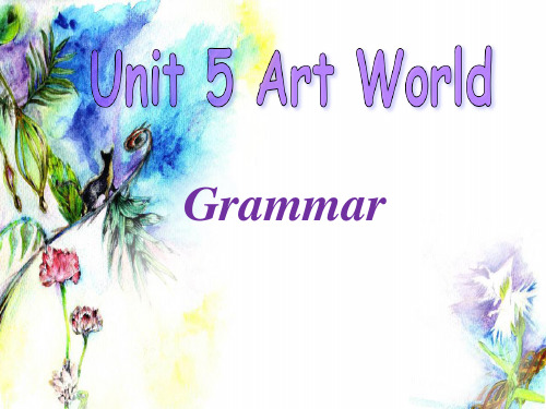 牛津译林版英语9A Unit 5 Grammar (共22张PPT)