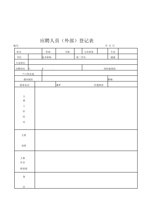 【人力资源】完整全套人事行政表格(doc52页精编版