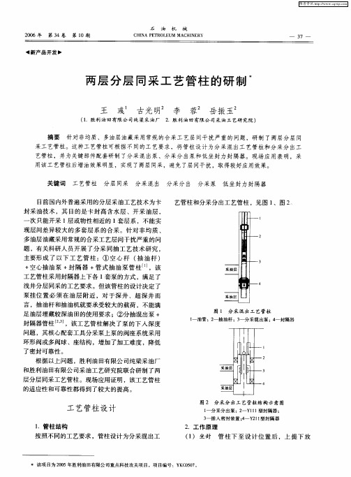 两层分层同采工艺管柱的研制