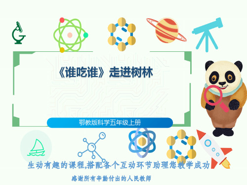 鄂教版科学五年级上册《谁吃谁》走进树林