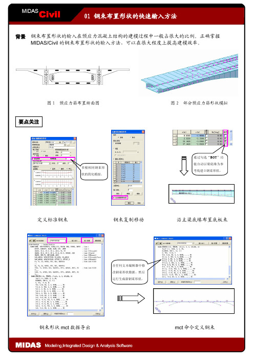 01钢束布置形状的快速输入方法