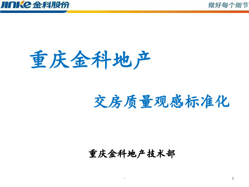 重庆金科交房质量观感标准化2015(最新)PPT课件
