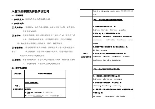 高考英语一轮复习 语法点专题讲解 动词高三全册英语试题