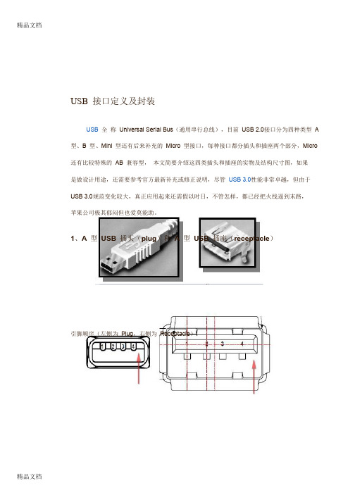 (整理)最全的USB数据线接口资料