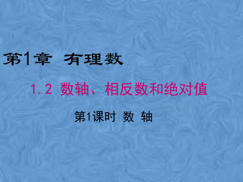 安徽省怀远县褚集初级中学七年级上册第一章1.2 数轴、相反数和绝对值课件(共17张PPT)