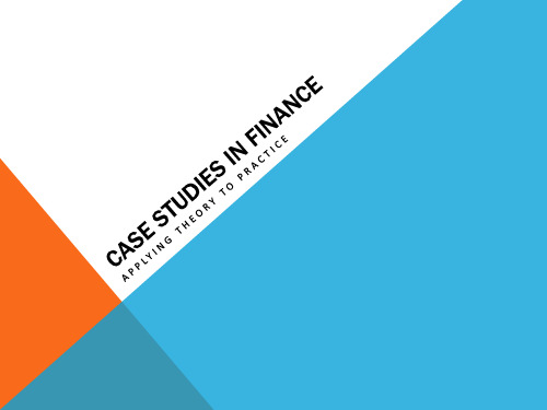 Case Studies in finance - Case 2