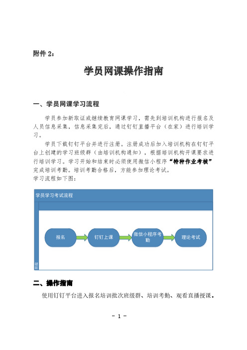 学员网课操作指南