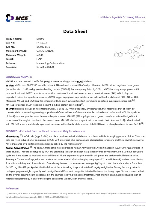 MK591_DataSheet_MedChemExpress