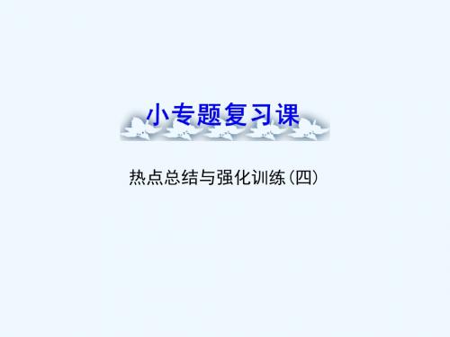 2013版高中全程复习方略配套课件：小专题复习课  热点总结与强化训练(四)(人教A版·数学理)浙江专用