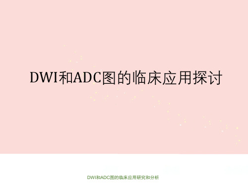 DWI和ADC图的临床应用研究和分析