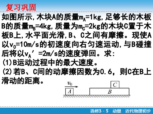 弹簧模型动量守恒定律应用PPT课件