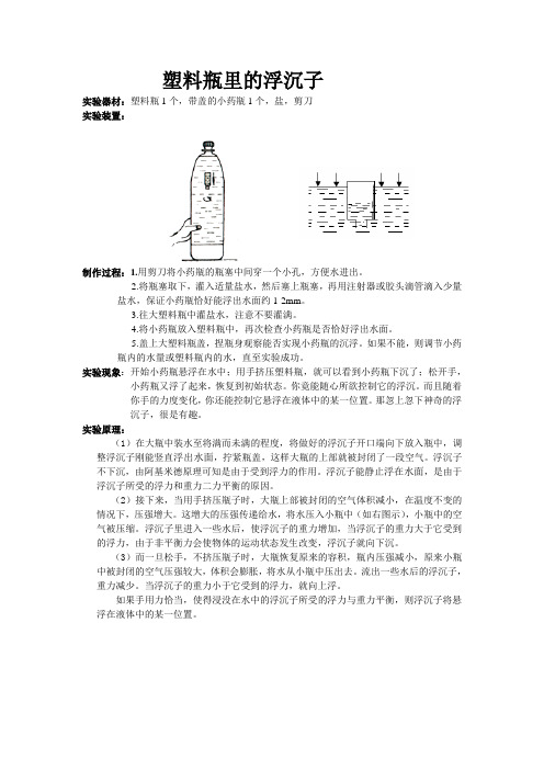 中学物理实验报告模板