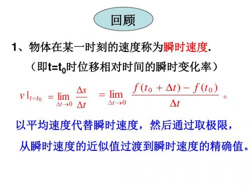 苏教版高二数学导数的概念