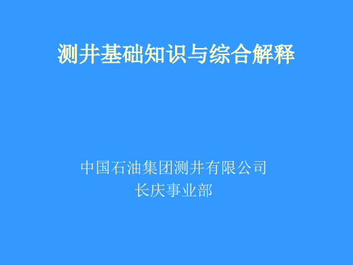 测井基础知识与综合解释