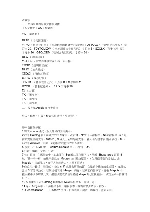 利用Arcgis完成土地利用规划图步骤