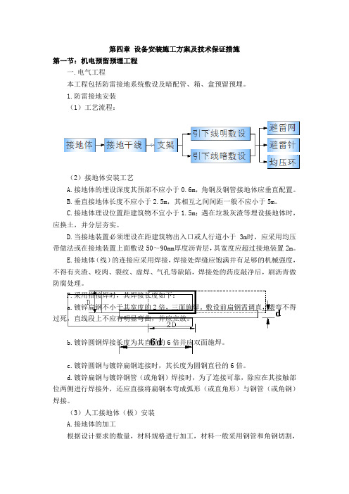 第四章 设备安装施工方案及技术保证措施