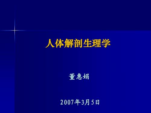 2-7章人体解剖ppt绪论