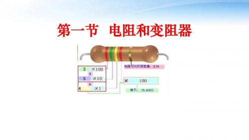 沪科版九年级物理全一册：15.1 电阻与变阻器  课件(共30张PPT)