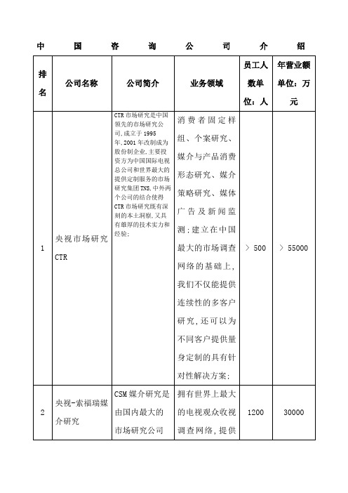 这个咨询公司介绍