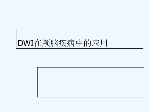 DWI高信号常见疾病的鉴别诊断 PPT