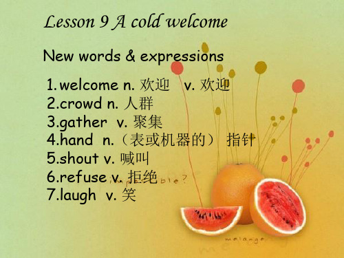 新概念第二册Lesson_9_A_cold_welcome