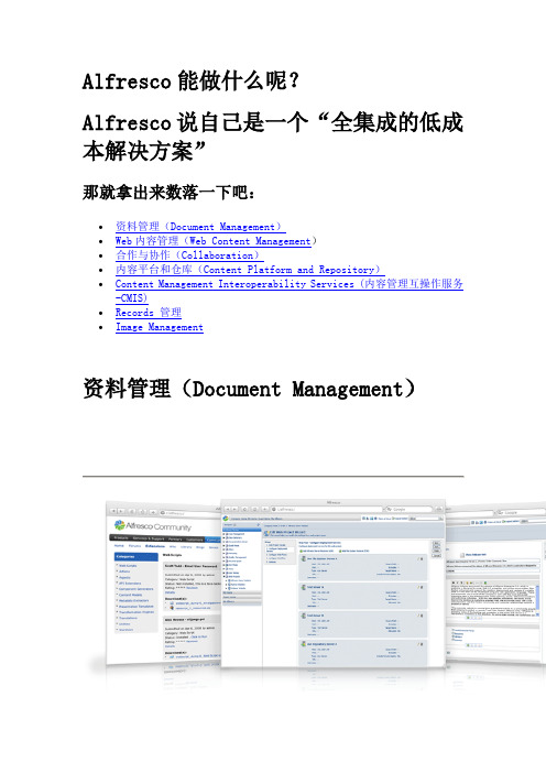 Alfresco介绍