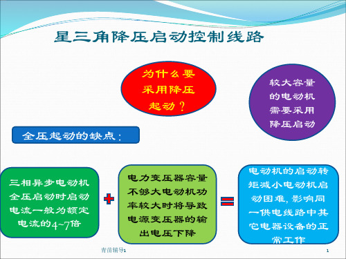 星三角降压启动控制线路主要内容