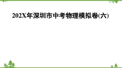 深圳市中考物理模拟卷(3)