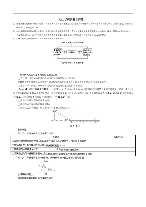 (完整版)动力学两类基本问题