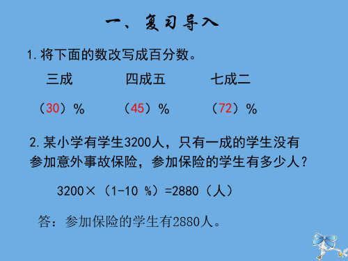 六年级数学下册第二单元百分数二课时3税率例3教学课件新人教版