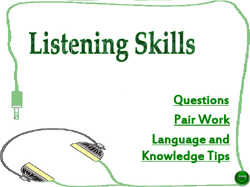 英语视听说UNIT2 Listening Skills-