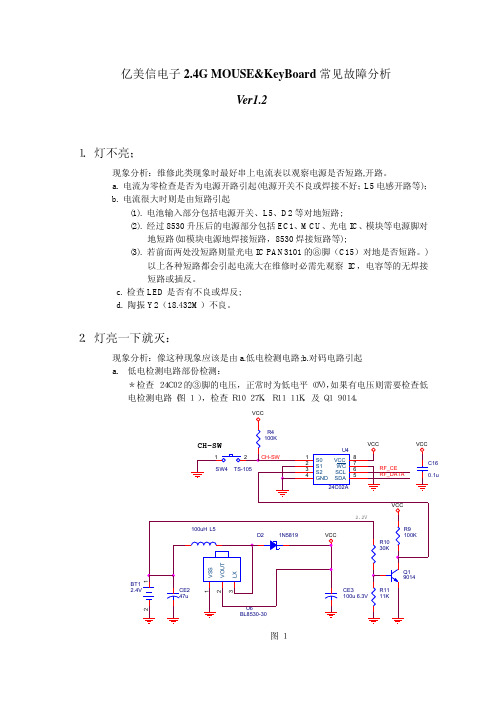 亿美信2.4G无线鼠标键盘作业指引